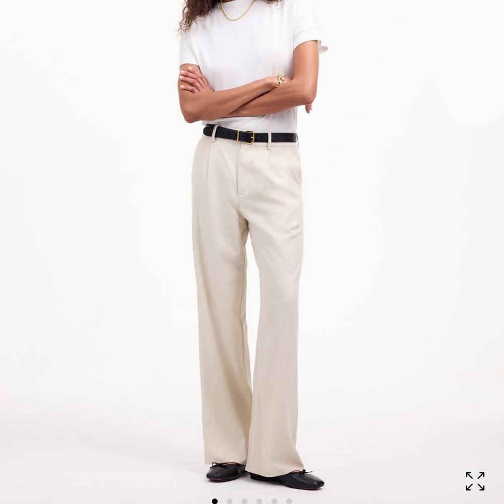 Madewell Slouchy Straight Pants in Drapey Twill